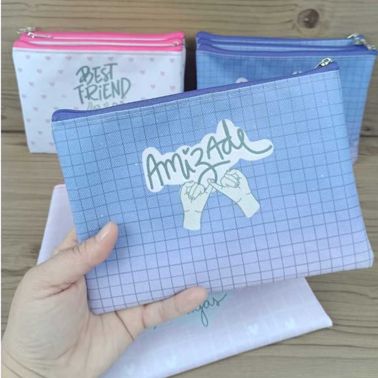 kit necessaires/bolsinhas Amizade  gente que ama Seu Best Friends