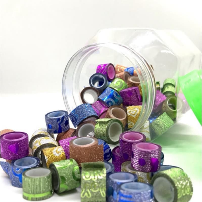Kit com 10 washi Tapes mini sortidos infantil papelaria fofa kawaii fineline ponta agulha