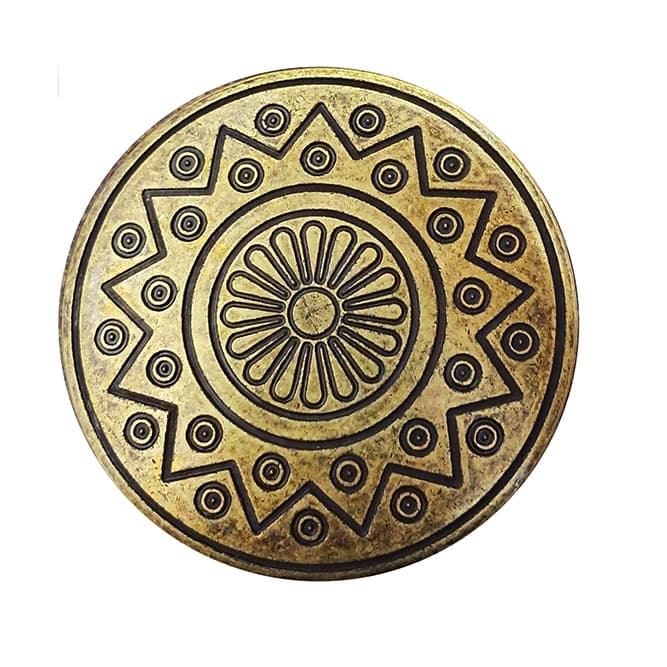 Fivela Mandala em Zamac - 6cm