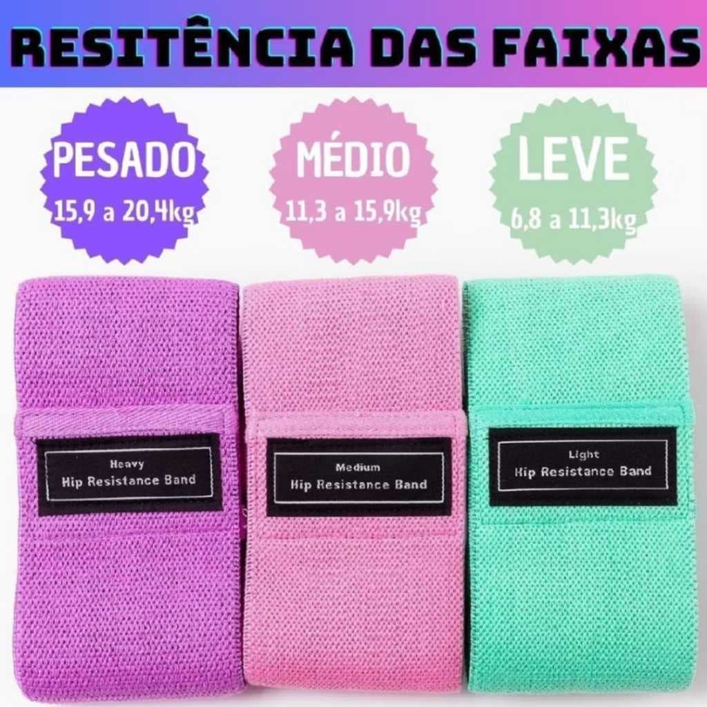 Faixas Elásticas - Kit Faixas Elásticas De Exercício Hip Resistance Bands