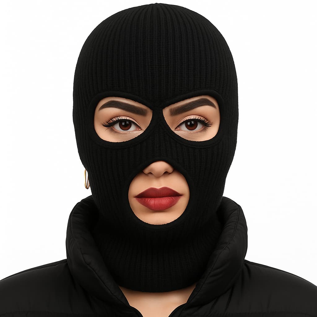 Touca Balaclava Ninja 3 Furos – Gorro Protetor de Inverno para Motoqueiro
