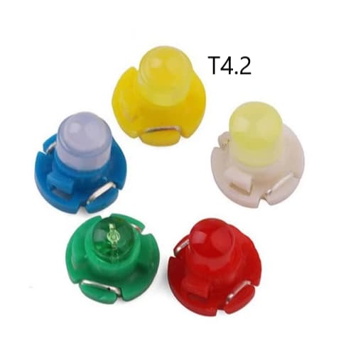 kit Lâmpada Led T4.2 COB de Led Pinguinho Esmagadinha soquete T4.2 carro morro automotivo