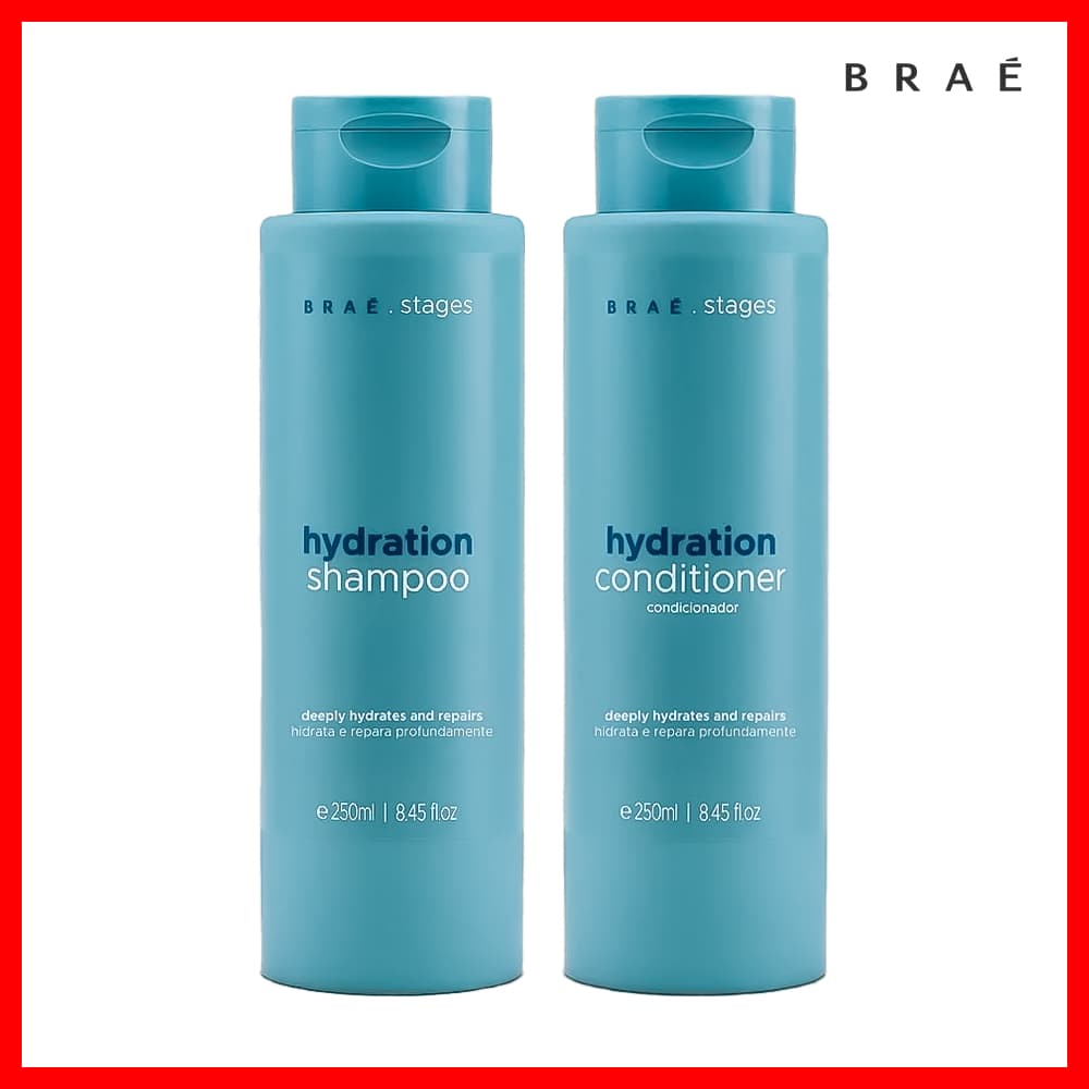 Braé Stages Hydration Shampoo + Condicionador 250ml (2 Produtos)