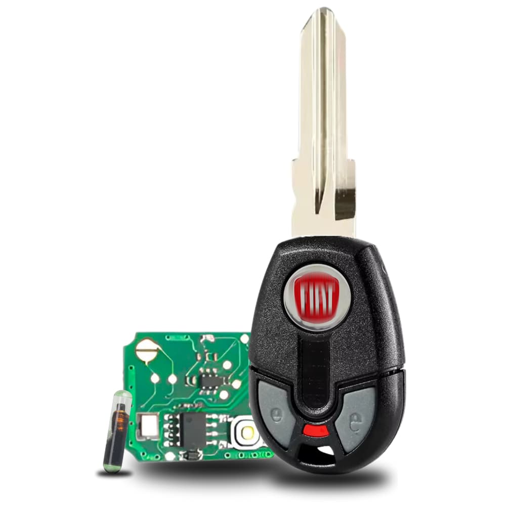 Chave Controle Alarme Fiat Uno Palio Strada Siena Completa