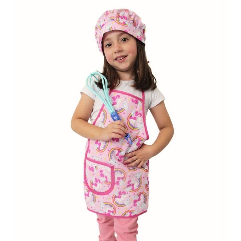 Avental infantil atividade culinária e Escolar kit com Avental e touca , feminino e masculino.