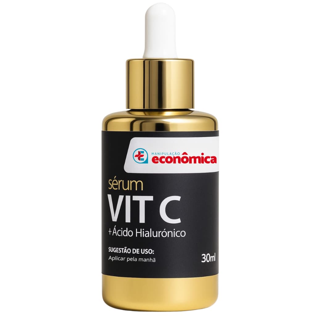 Sérum Vitamina C Com Ácido Hialurônico Anti Envelhecimento Super Hidratação 30 Ml - Envio Imediato