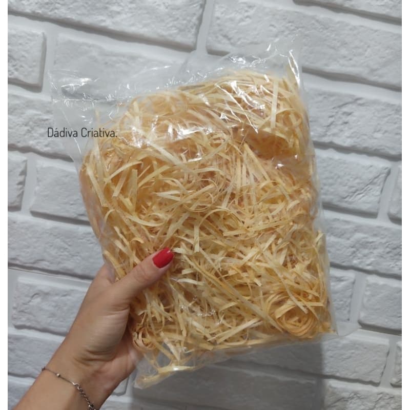 Palha Natural 50g Para Decoração Cestas E Presentes | Ideal Para Artesanato
