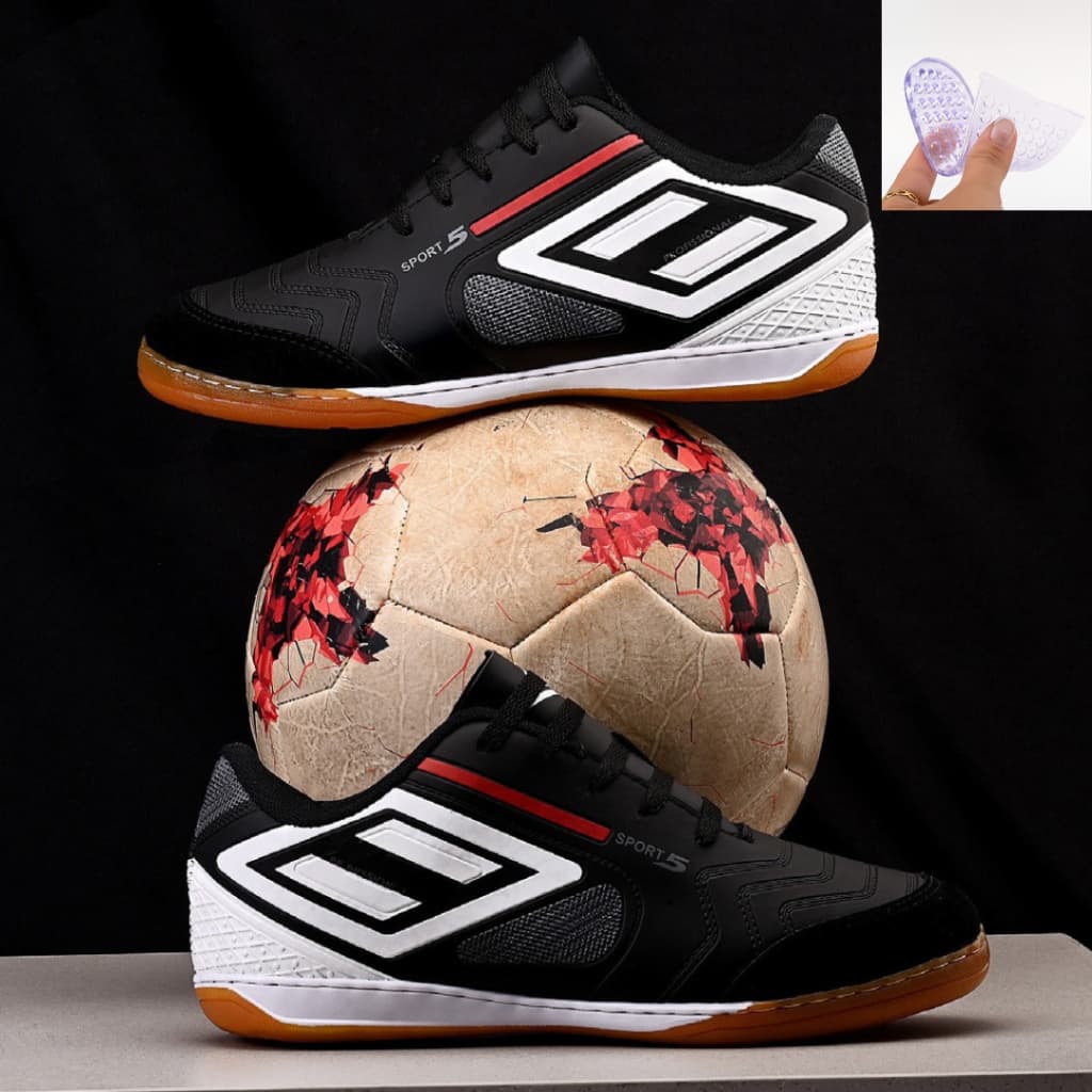 Chuteira Futsal Palmilha Premium Bico Couro PROFISSIONAL Futsal Salão Quadra Feminina Masculina Colada e Costurada