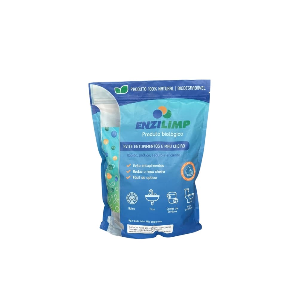 Enzilimp Biodegradador - Limpa Fossa E Caixa Gordura / 500g