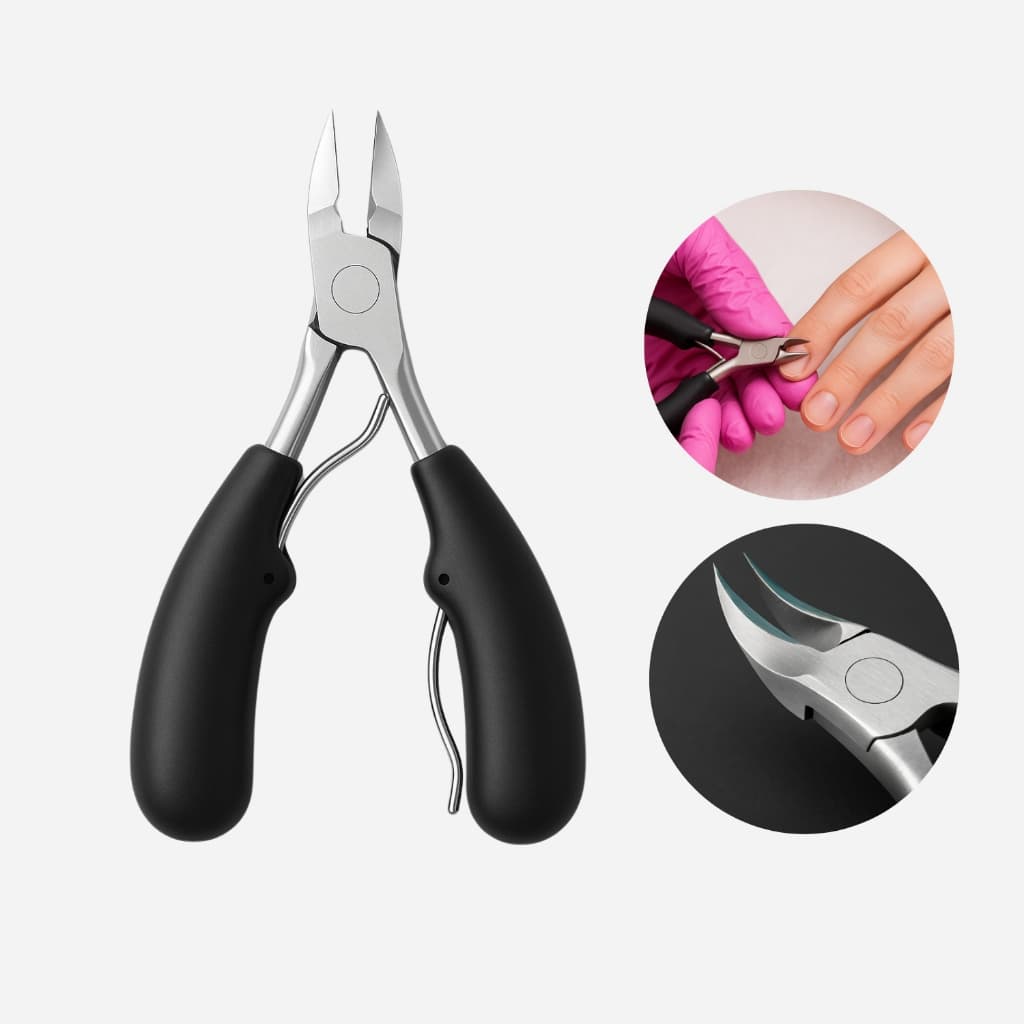 Alicate mola dupla De Cortar Unha Curvado Profissional Aço Inox , pedicure e podologia e decoração