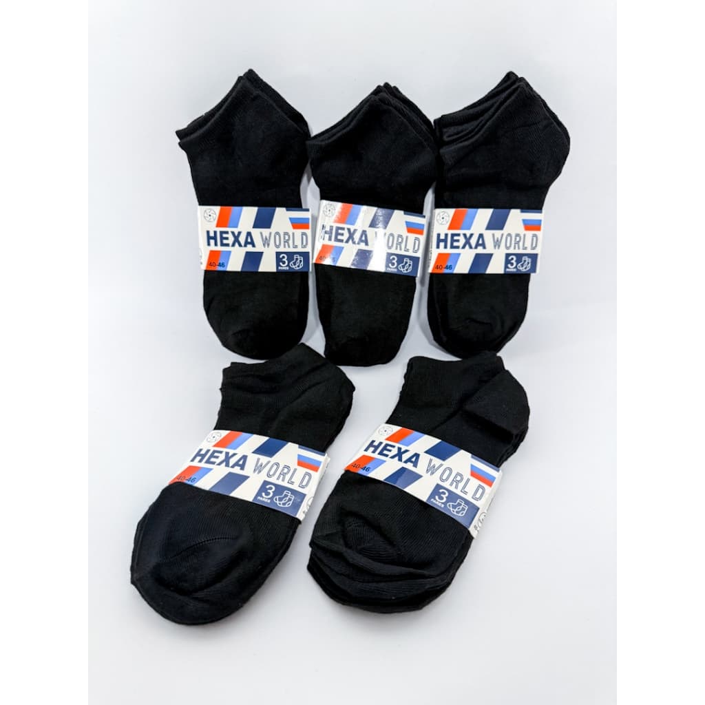 Meias Soquete Preta 12 6 ou 3 Pares Unisex Adulto OU 6 e 3 pares