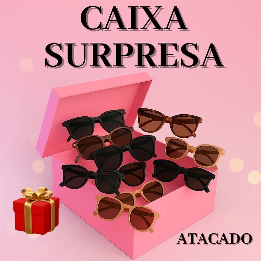 Kits pra Revender Óculos de Sol Barato Caixa Box Surpresa Feminino Acetato Oferta Fábrica Fornecedor