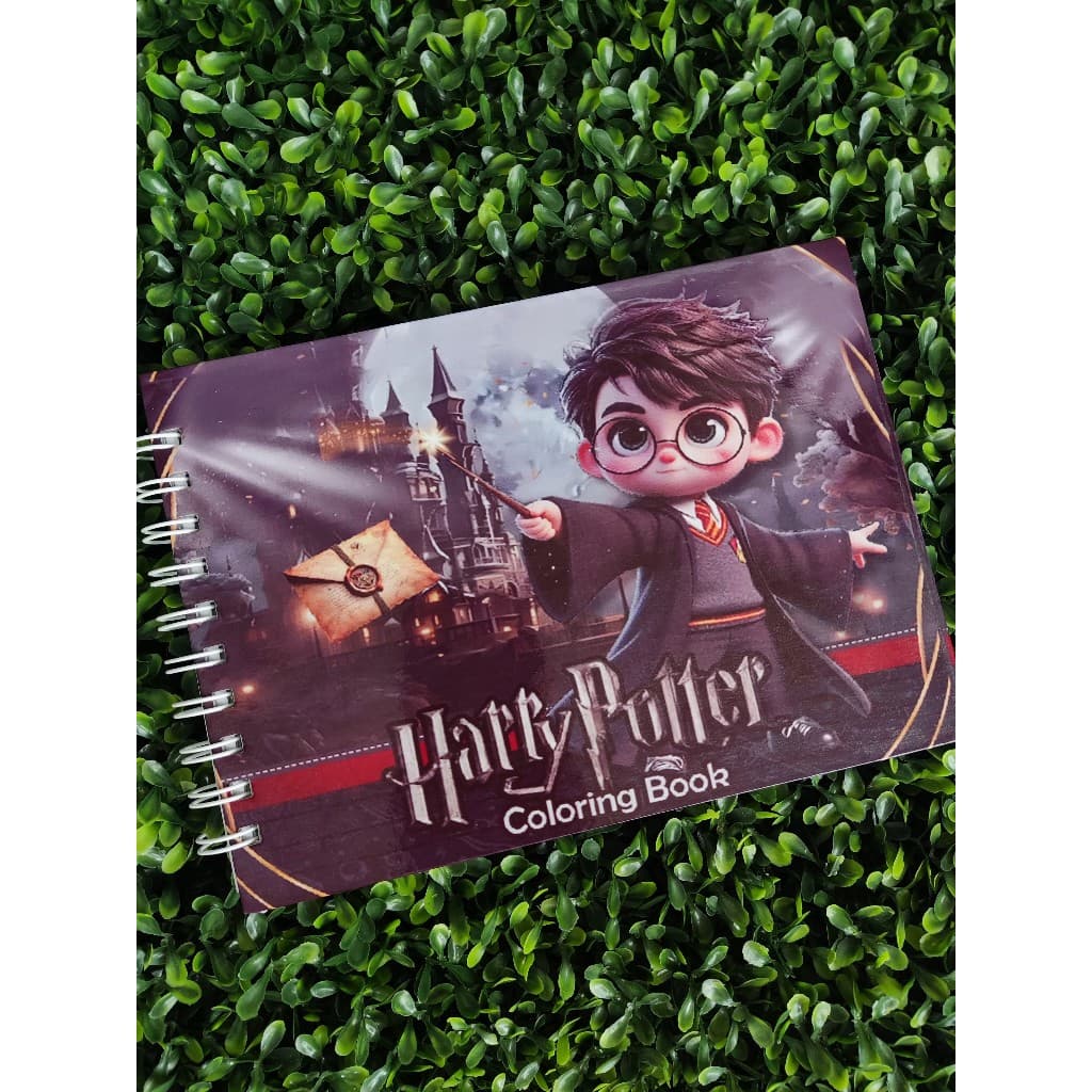 Livro de Colorir Harry Potter A5 Capa Dura 50 Folhas Grossas com Acetato com ou sem Nome