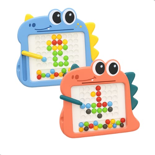 Lousa Magnética Dino Brinquedo Infantil Criatividade e Coordenação