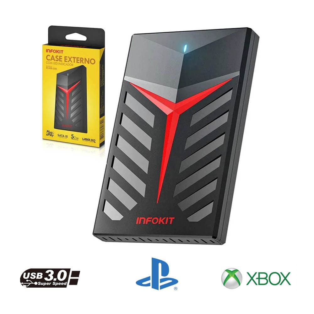 Hd Externo Usb 3.0 p/ Ps4, Ps5, Xbox One, Series S E X