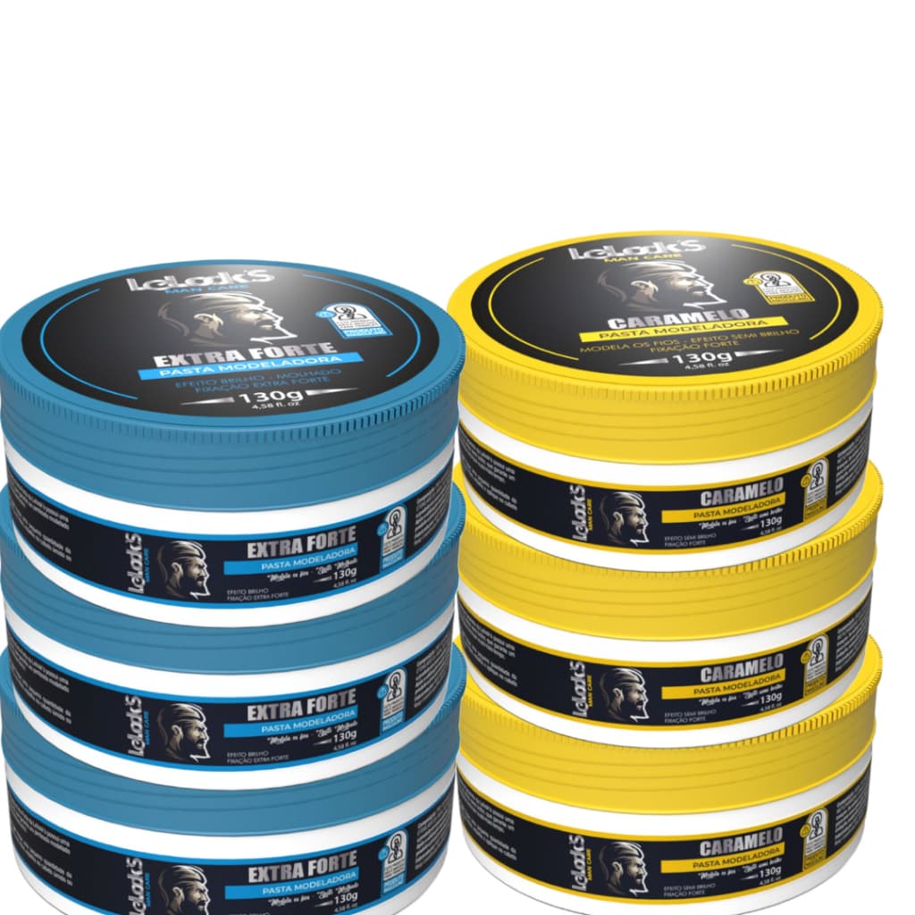 KIT PASTAS 3 EXTRA FORTE E 3 CARAMELO 130G LELOOKS