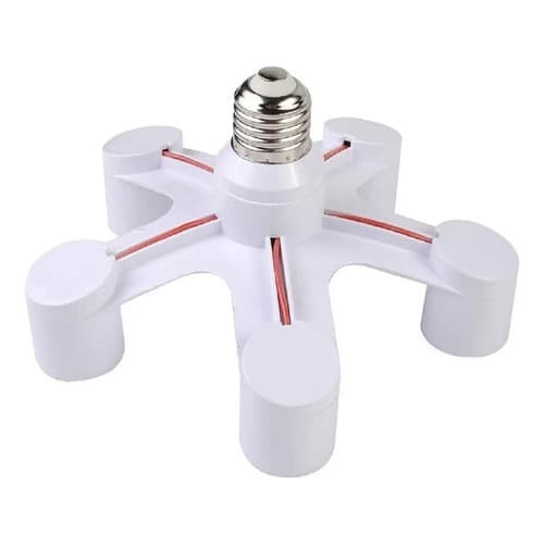 Luminaria Adaptador Soquete Bocal E27 - 5x1 - 5 Lâmpadas