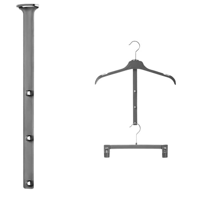 Extensor para Cabides 30 cm - 3030 Prata - 25 peças