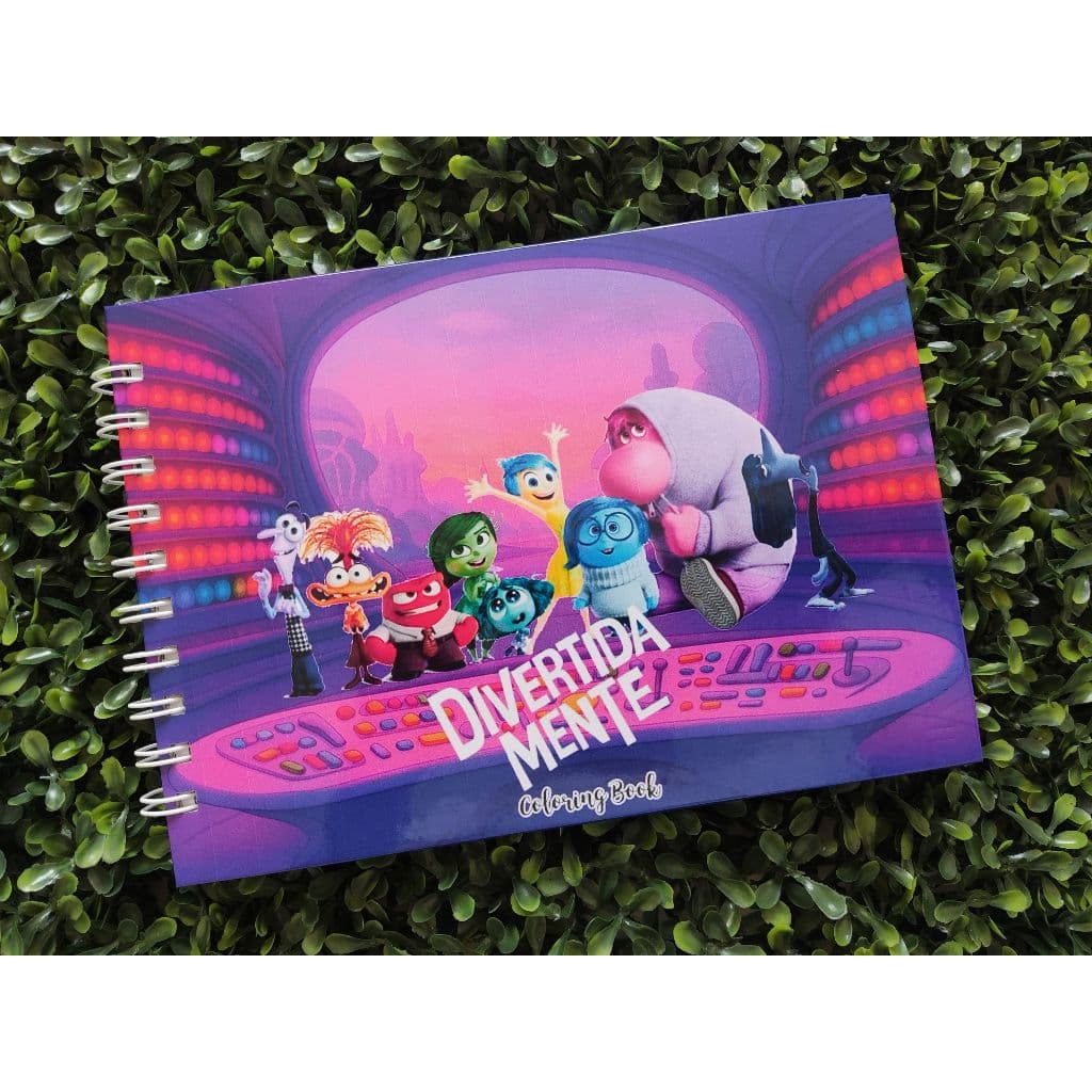 Livro de Colorir Divertidamente A5 Capa Dura 50 Folhas Grossas com Acetato com ou sem Nome
