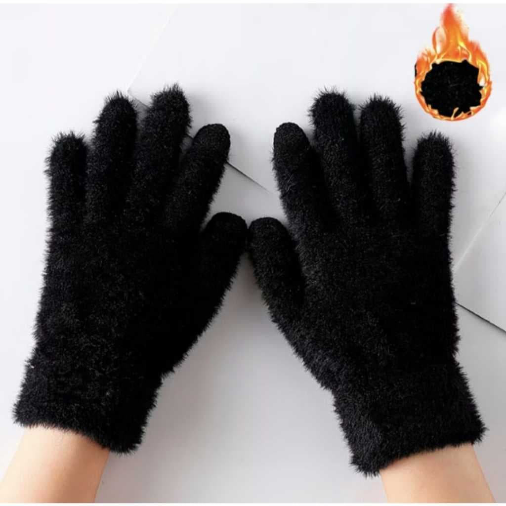 luva termica quentinha adulto juvenil peludinha unisex para frio
