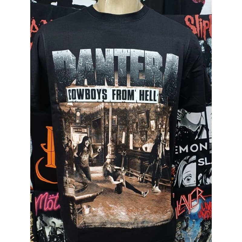 camiseta de rock metal Pantera - Cowboys From Hell camiseta de banda