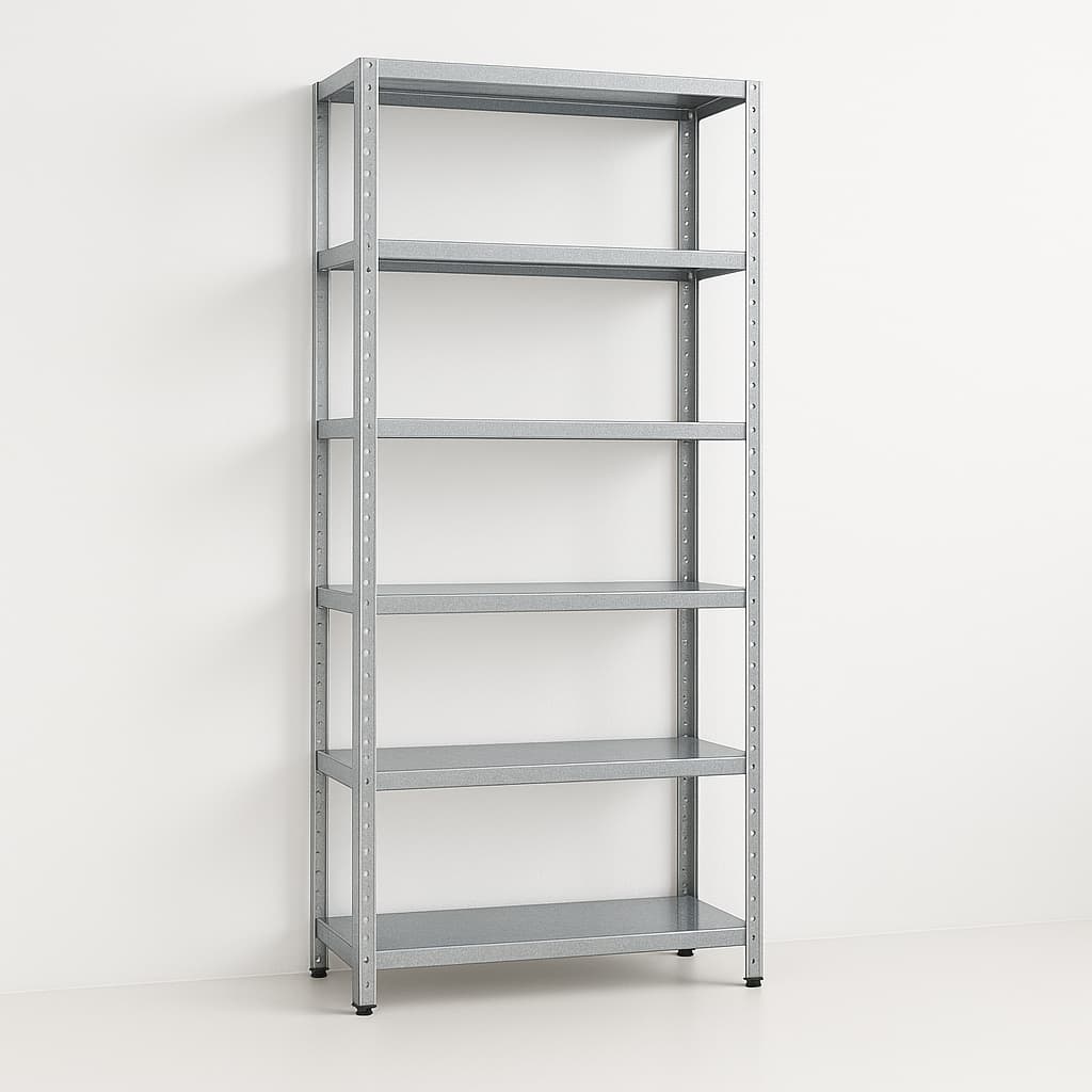 Prateleira De Aço Industrial Armário 90 Com 6 Galvanizada