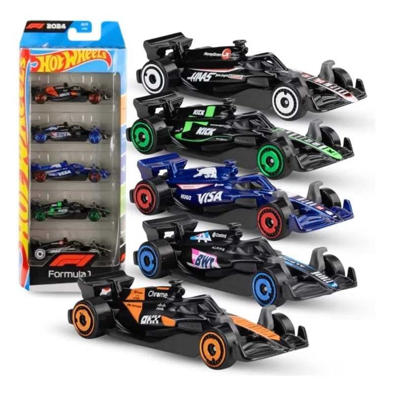 FÓRMULA 1 - Pack 5 Hot Wheels Original - Lacrado Novo - F1