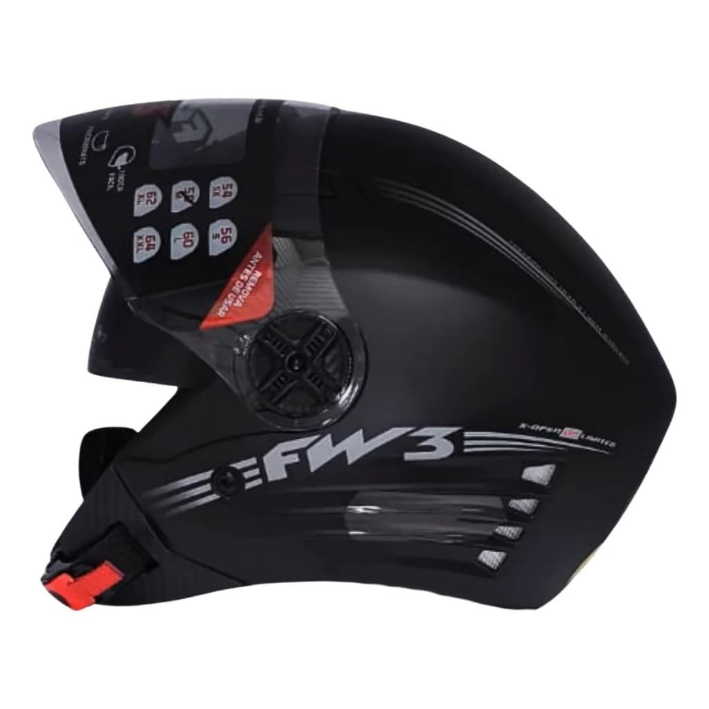 Capacete Fw3 X Open Up Limited C/ Óculos Interno