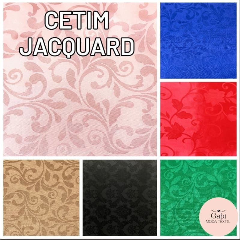 Tecido Cetim Jacquard (2m x 1,50m)