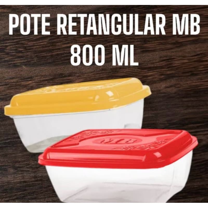 Kit c/ 4 Vasilia para armazenar comida / Pote para Marmita