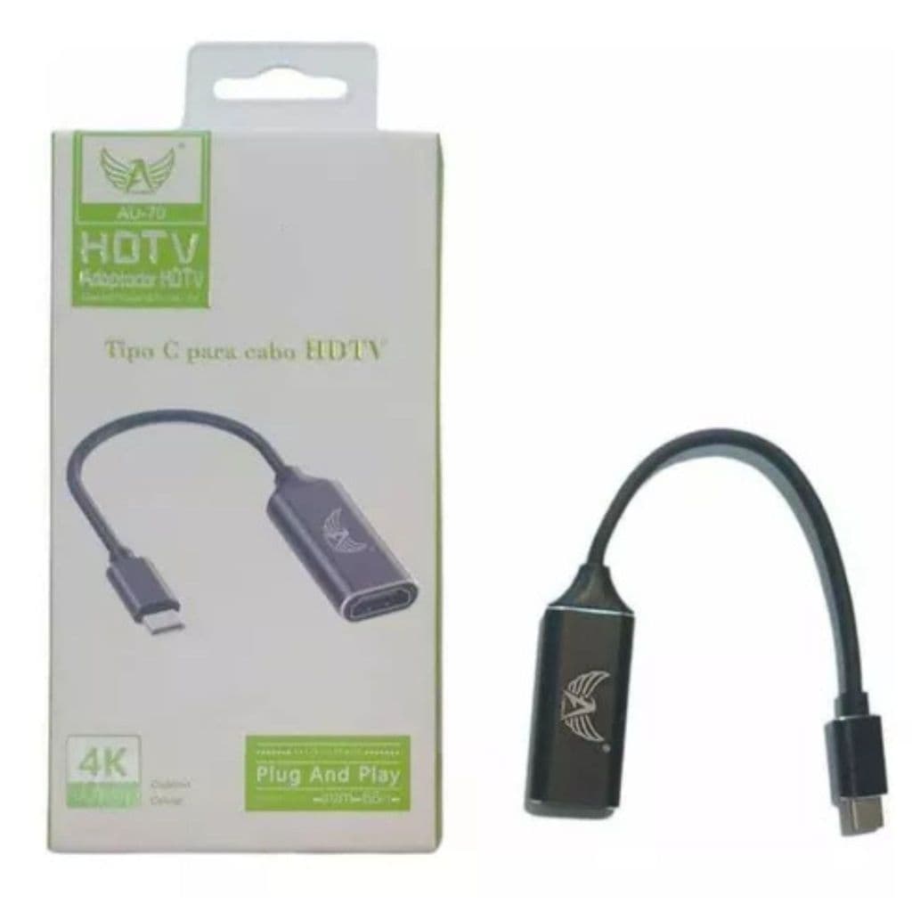 Cabo Adaptador De Vídeo Altomex Tipo-c Para Hdmi Fêmea 4k Hd