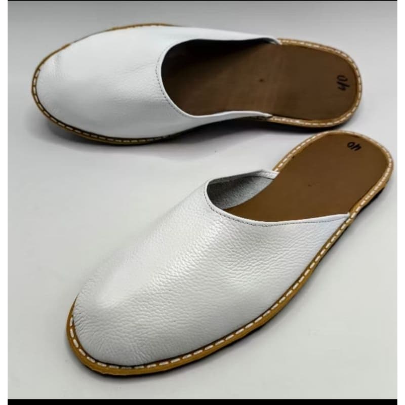 Chinelo Mule de Couro Unissex