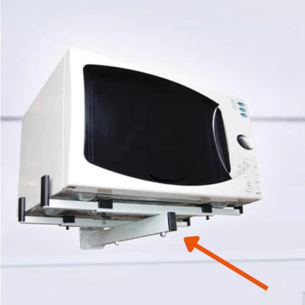 Suporte Para Forno Microndas Elétrico De Parede Com Ajuste De Largura Branco Brasforma