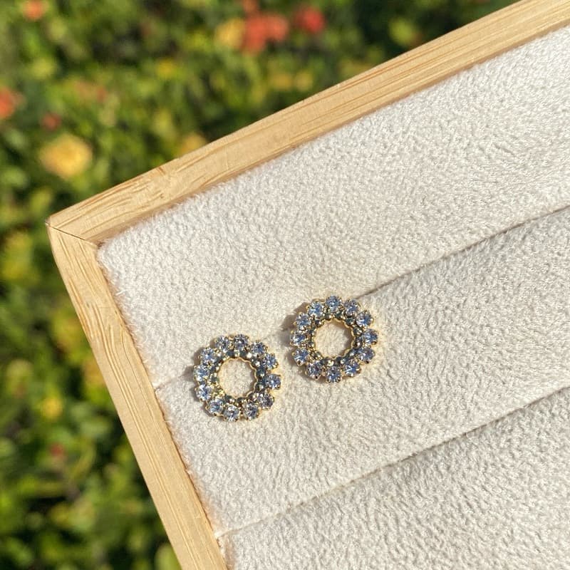 Brinco Circular Vazado Banhado a Ouro 18k