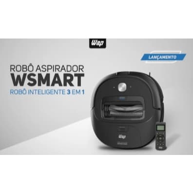 aspirador robo wap smart 3 em 1 bivolt carrega na base