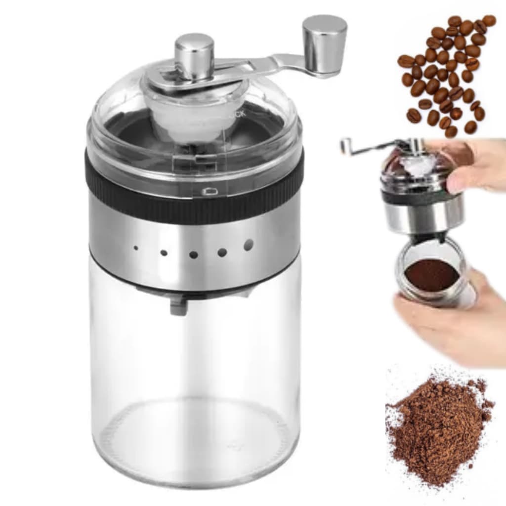 Moedor de Café Manual Unyhome UD220109 – Compacto, com Regulagem de Moagem