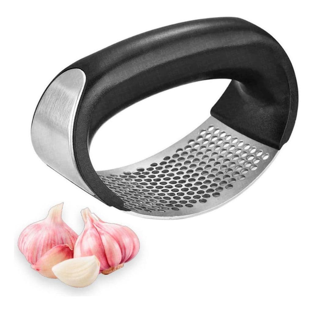 Espremedor Amassador de Alho Triturador Manual Aço Inox 11x5,1x7cm Pratico Fácil De Limpar e Não Deixa Cheiro