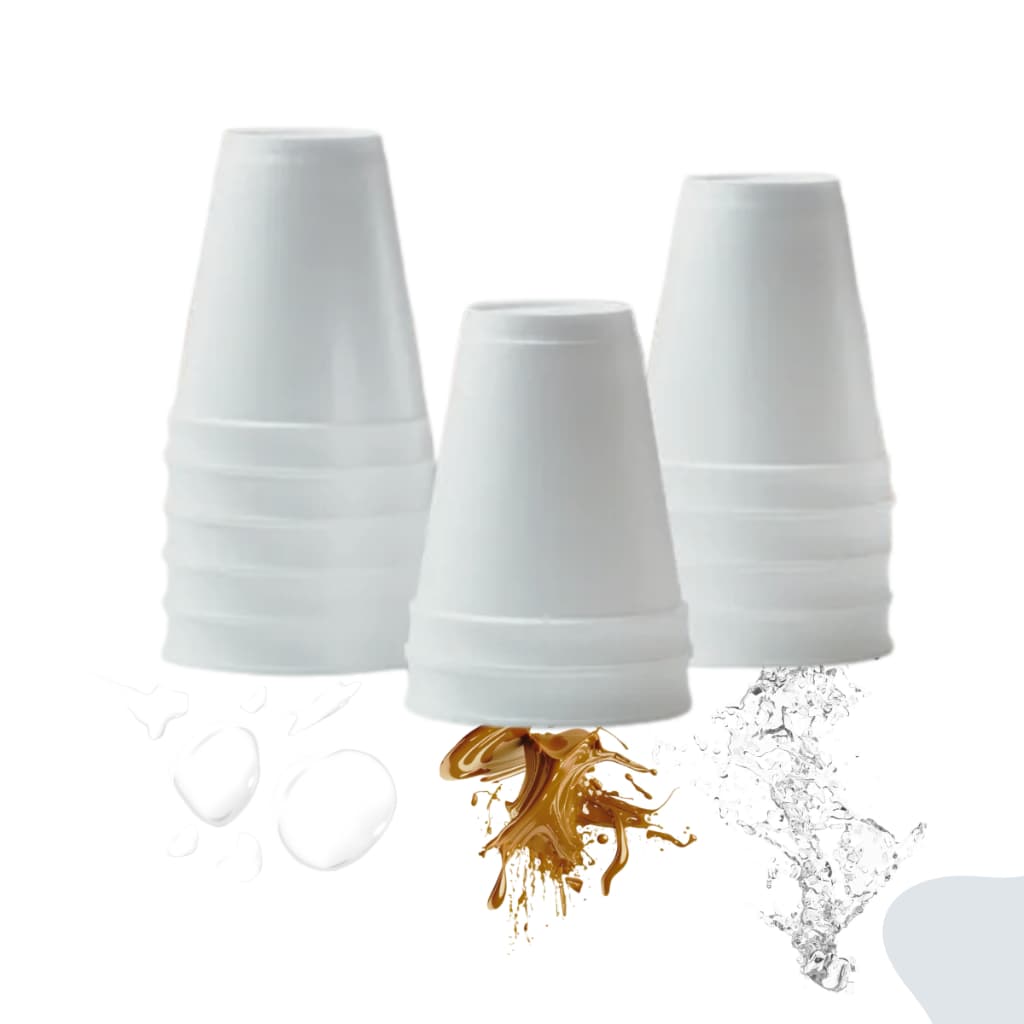 Kit Térmico Copo Descartável Branco com 100 Unidades