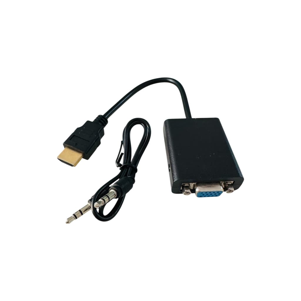 Cabo Adaptador Conversor HDMI Para VGA com Saída P2 De Áudio (VGA+HDMI+P2)