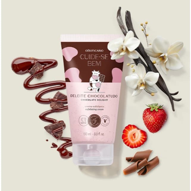Creme Esfoliante Corporal Cuide-se Bem Deleite Chocolatudo 150ml