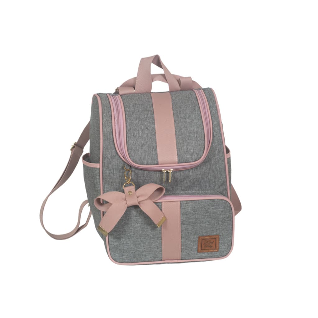 Mochila 2 Em 1 Maternidade Grande Bebe Menina Menino Laço
