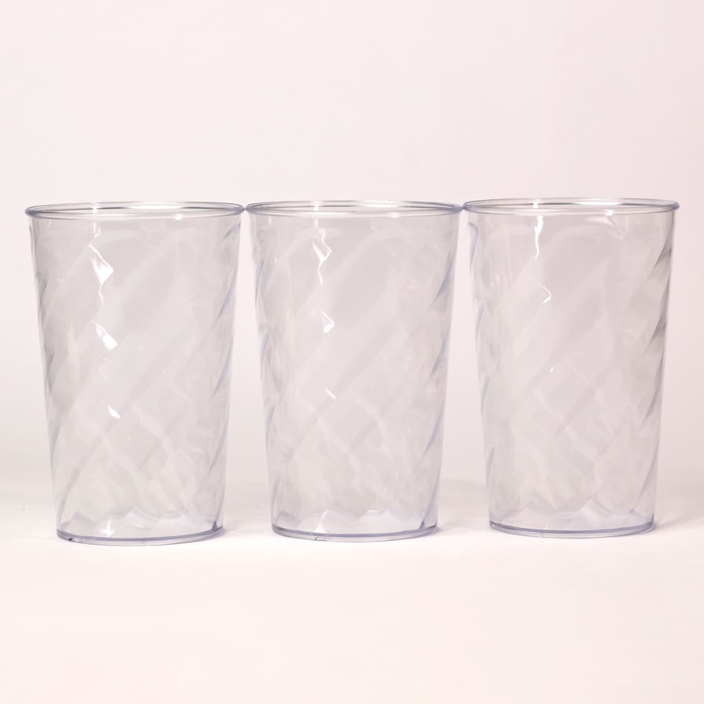 Kit 30 Copos Twister em Acrílico 480ML Para Festas