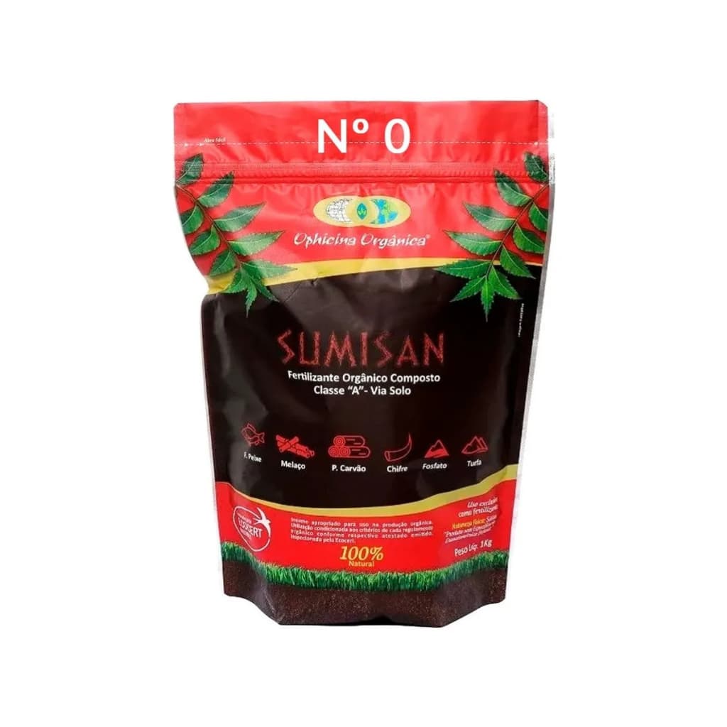 Fertilizante Adubo Sumisan Orgânico Classe A Plantio 1kg