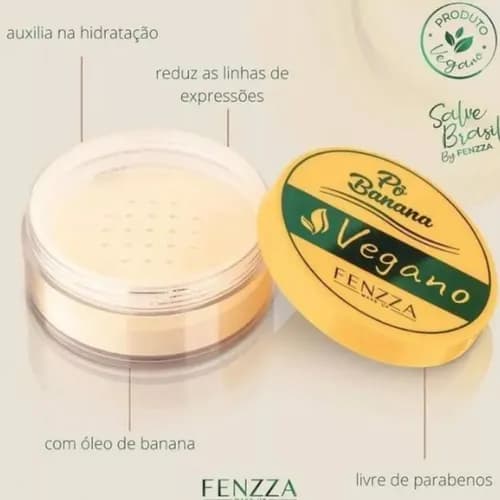 Pó Banana Finalizador Vegano Fenzza Make Up