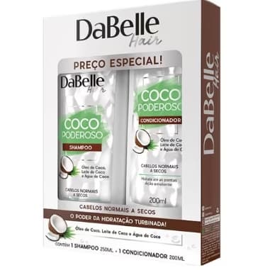 Kit DaBelle Hair Intense Coco Poderoso Shampoo 250ml + Condicionador 175ml