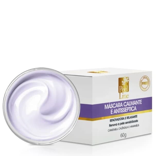 Mascara Calmante antisséptica renovadora relaxante Peel line