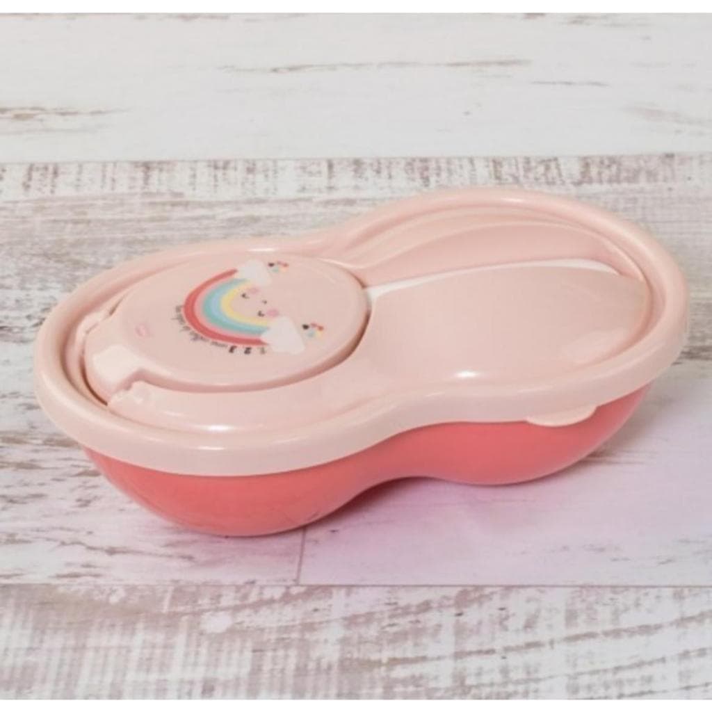 Porta Papinha Pote Prato Colher Infantil Bebê 320ml Plasútil