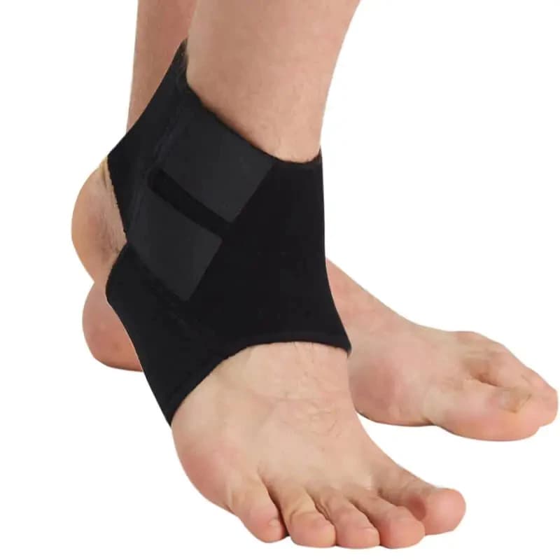 Ortose Noturna Estabilizador Tornozelo Tornozeleira Elástica Bilateral Com Velcro Compressão Mbfit