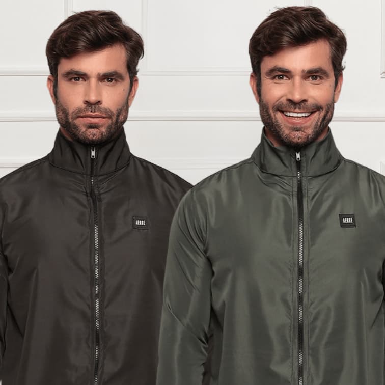 Kit 2 Jaqueta Corta Vento Masculino Blusa Treino Corrida Sem Capuz