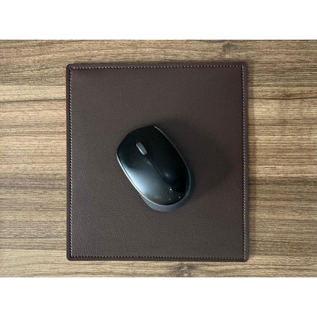 Mouse Pad Slim em Couro Sintetico Premium Dupla Face 20x22cm Envio Rápido